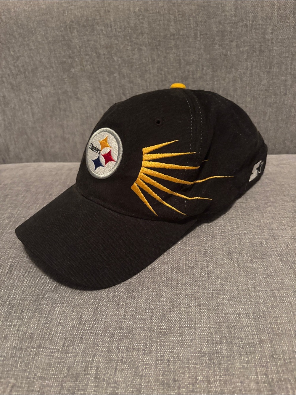 Black Embroidered Pittsburgh Steelers Baseball Cap